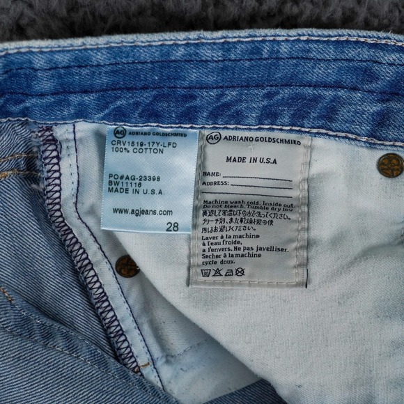 Adriano‎ Goldschmied Shorts Womens 28 Blue Nikki Frayed Hem Distressed Cotton - Picture 7 of 7